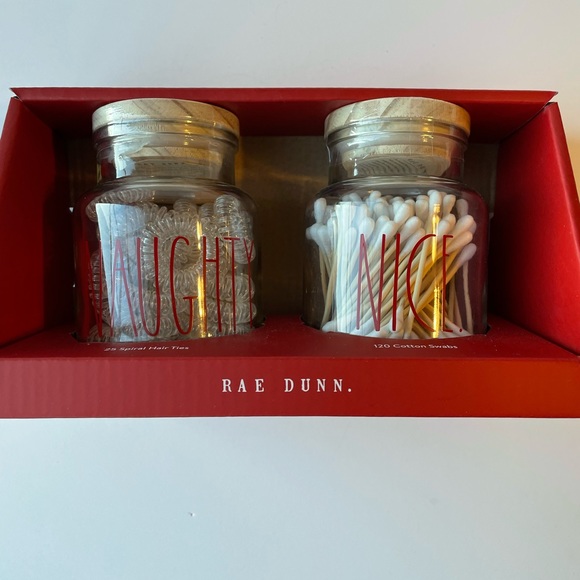 Rae Dunn Other - Rae Dunn Naughty and Nice holiday jars new in box